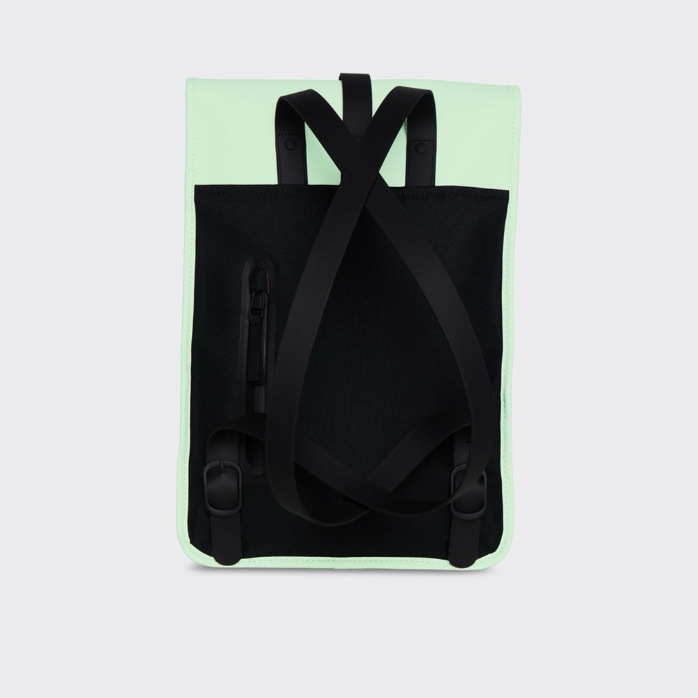 RAINS Waterproof Mineral Mint Green Mini Backpack NEW - Picture 2 of 7